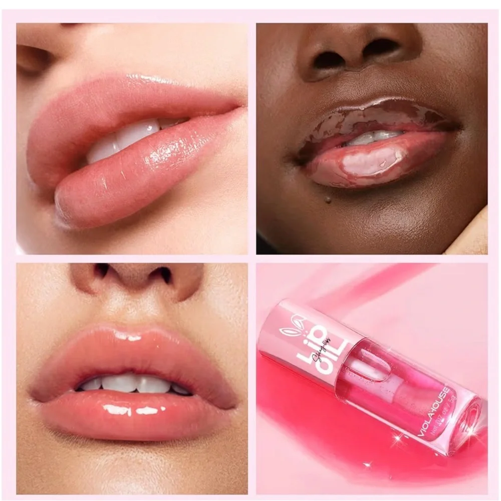 NEW VIOLA HOUSE Lip Oil Moisturizing Lip Gloss Clear Moisturizing Green tea